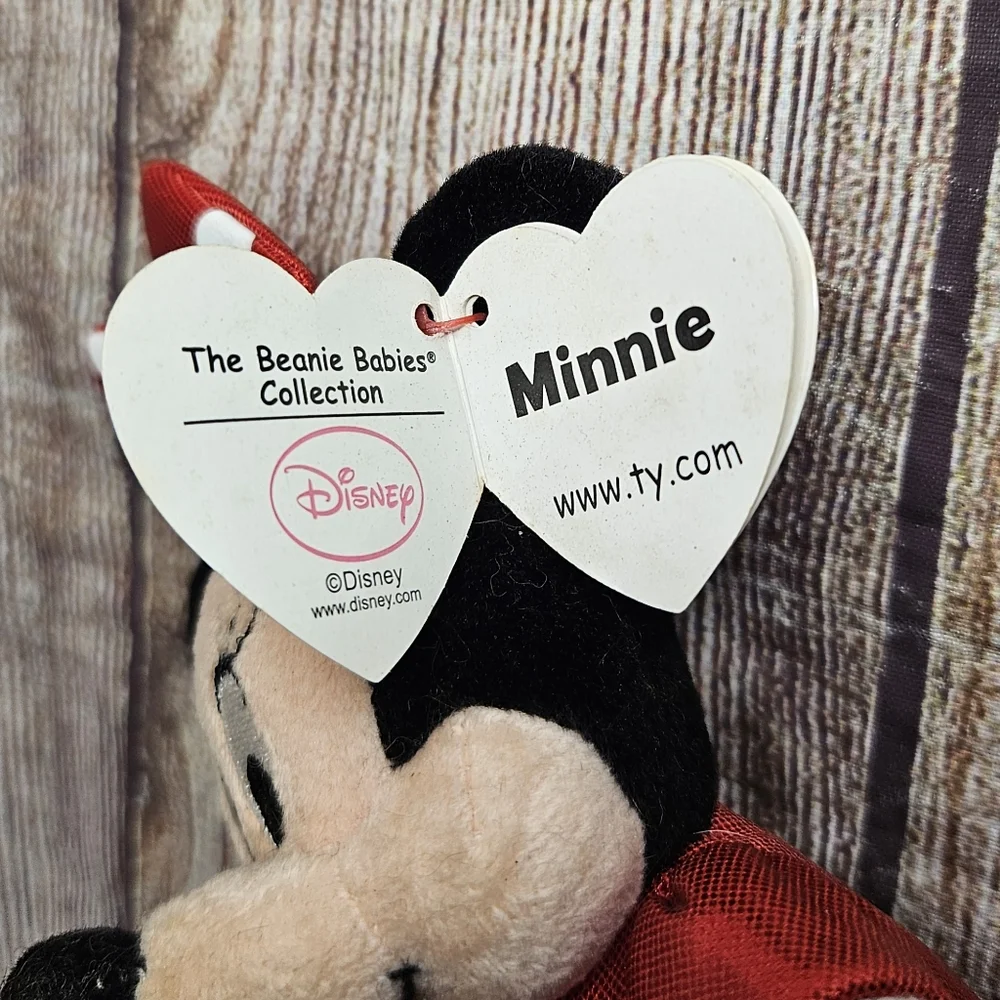 TY beanie babies Disney Minnie Mouse sparkle plush